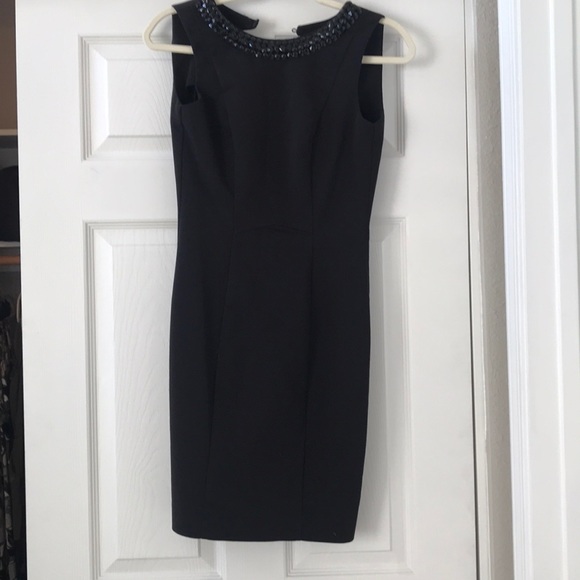 H&M size 4 black dress with jewelry statement - Picture 1 of 3